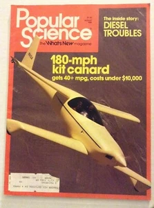 Popular Science Mag Kit Canard Diesel Troubles 1981 August 090419nonrh - Picture 1 of 1