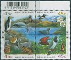 New Zealand 1993 SG1736-1739 Endangered Species with barcode block MNH