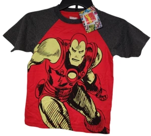Marvel Avengers Boy's Iron Man Red Short Sleeve Graphic T-Shirt Size 6 New - Picture 1 of 8