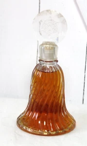 Vintage 1980 Avon Crystal Snowflake Christmas Bell Cologne Perfume Collect FULL - Picture 1 of 5
