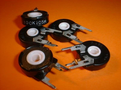 5x Trimmer 100 kOhm in piedi Piher PT15NH Trimmpoti