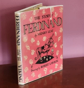 1st EDITION & 1st PRINTING, THE STORY OF FERDINAND 1936 BY MUNRO LEAF WITH DJ - Picture 1 of 12