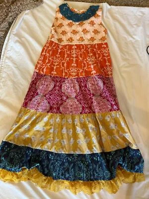 Maxi vestido Persnickety talla 10 colorido, escalonado GB 11 Foto 1 de 3