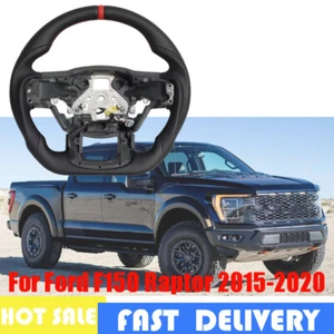 For Ford F150 Raptor 2015-2020 Steering Wheel Leather Flat Button w/ Heated New - Picture 1 of 7