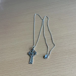 Colgante Cruz Celta Plata 925 Vintage y Cadena 45cm - Imagen 1 de 8