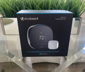 Ecobee 4 Smart Programmable Thermostat - Alexa/HomeKit/SmartThings EB-STATE4-01 - Picture 1 of 7