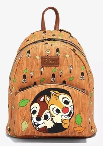 Disney Chip 'N' Dale Acorn Tree Hole Rescue Rangers Mini Rucksack Tasche - Bild 1 von 9