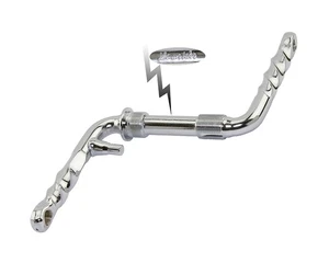 Vintage Lowrirder One Piece Twisted Crank Arm Cruiser Fahrrad 5,5 Zoll Chrom 140mm - Bild 1 von 1