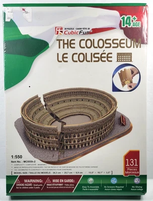 CubicFun The Colosseum 3D Foam Puzzle, 131 Pieces NEW SEALED - Image 1 of 2