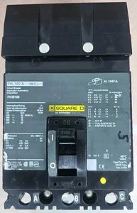 Square D FH36100 Circuit Breaker 100A 3-Pole 600V - Picture 1 of 4