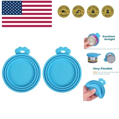 Pack de 2 tapas de silicona para latas para mascotas, tamaño universal para comida para perros gatos, 1 ajuste 3... Foto 1 de 4