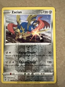 Pokemon #139/192 Zacian (Cracked Ice Holo) - Picture 1 of 2