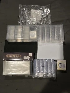 Coin Collecting Accessories-Flips, Protective Capsules, Microscope Lot#1 - Picture 1 of 18