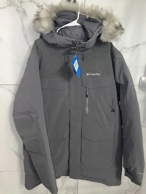 Parka Columbia Titanium Titan Pass 780 TurboDown para hombre con capucha de piel talla XL Foto 1 de 4