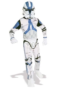 LICENSED CLONE TROOPER STAR WARS BOYS CHILD FANCY DRESS HALLOWEEN COSTUME - Picture 1 of 2