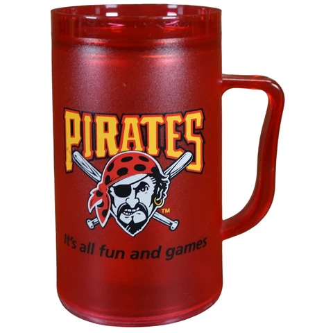 Vintage Pittsburgh Pirates Post-Gazette SGA Plastic Mug It's All Fund and Games Cover