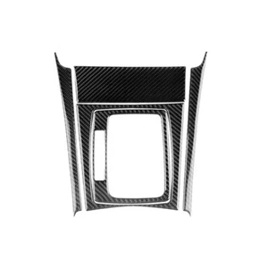 Set Carbon Fiber Center Gear Shift Cover Trim Fit for Benz C-Class W204 W212 - Picture 1 of 8