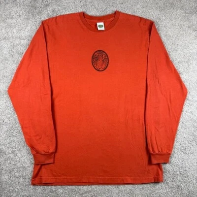 Camiseta De Colección Años 90 Rainforest Café Orlando Tiger Manga Larga Naranja Rojo Talla Lg Foto 1 de 4