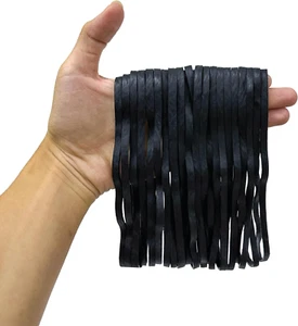 30 Pieces Rubber Band Extra Large and Thick 8 Inch - Black Color Multipurpose He - Picture 1 of 14