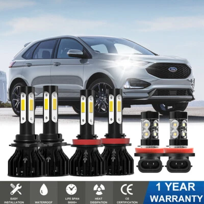 For Ford Edge 2007 2008 2009 2010 Combo LED Headlight + Fog Light Bulbs Kit - Изображение 1 из 4