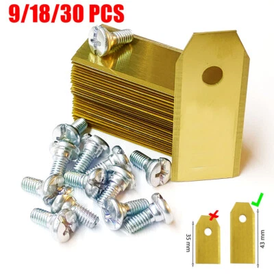 Ersatzmesser Titan 43 mm lang für Husqvarna Automower für Gardena Mähroboter Set - Bild 1 von 4