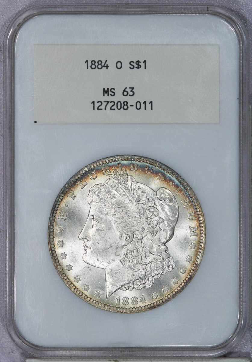 MS 63 Graded 1884 Year Morgan US Dollars 1878 1921 for sale