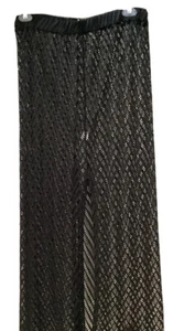 Woven Long CRUISE BEACH SLIT SKIRT PULL UP Black Open Weave PARTY NEW - Picture 1 of 5
