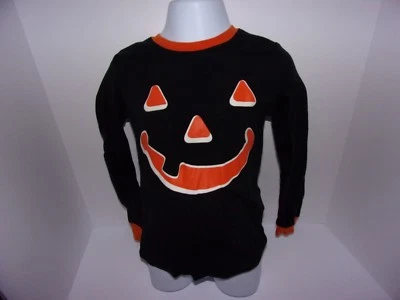 Halloween Girls Or Boys 5T Long Sleeve Shirt, Black & Orange - Image 1 of 2