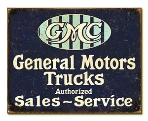 Immagine camion GMC 30 x 40 cm servizio auto camion officina cartello poster USA *247 - Foto 1 di 3