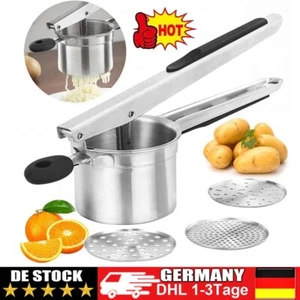 Kartoffelpresse Spätzlepresse Nudelpressgerät Obst- und Gemüsequetsche rostfrei - Bild 1 von 17