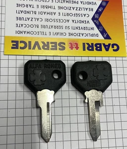 Alfa Romeo FA2AP CHIAVE avviamento accensione LOGO ORIGINALE QUADRIFOGLIO pz. 1 - Picture 1 of 1