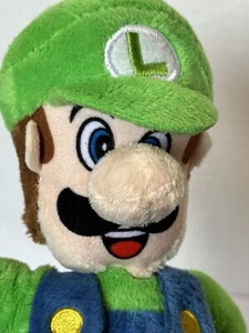 Super Mario Luigi 8” Plush 2018 Nintendo - Picture 1 of 11