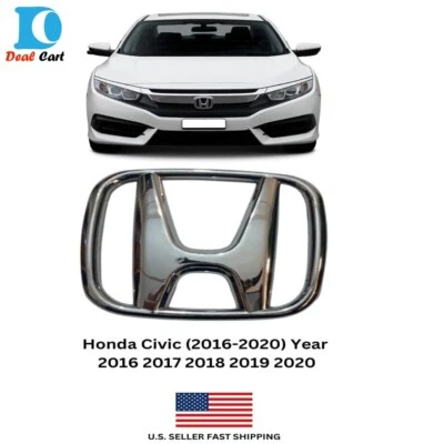 Front Grille Emblem For Honda Civic (2016-2020) Year 2016 2017 2018 2019 2020 - Image 1 of 3