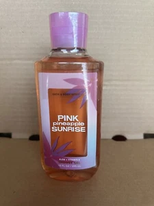 Gel de ducha Bath & Body Works piña rosa amanecer 10 oz aloe vitamina E - Imagen 1 de 2