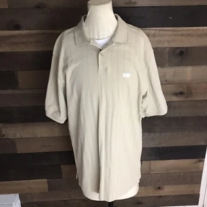 Helly Hansen Tan Mens Polo Shirt Size Medium  - Picture 1 of 7