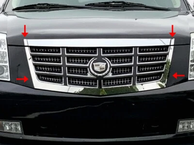 Stainless Grille Grill Surround Accent Trim FOR 2007-2014 Cadillac Escalade - Image 1 of 4