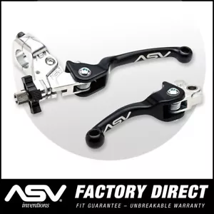 Palancas de freno y embrague irrompibles ASV F2 Yamaha YZ250F 07-13/450F 08-09 negras - Imagen 1 de 7