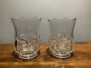 EAPG: Albany: Model Flint: Indiana 808 Spooners: Pair: 2 5 1/2 Tall - Picture 1 of 9