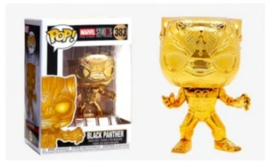 Funko POP! Marvel 10th Anniversary Black Panther Gold Chrome 383 - Picture 1 of 1
