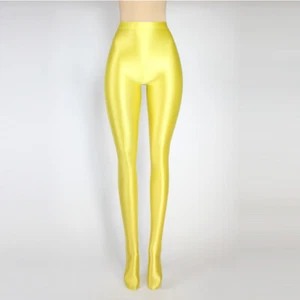 Women Sexy Seamless Tights Yoga Fitness Pantyhose Glossy Opaque Shiny Plus Size - Picture 1 of 28