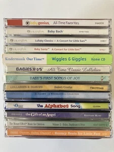 15 CD lot Baby Genius Lullaby First Songs Alphabet Song Daydream Bouncy Beats - Picture 1 of 9