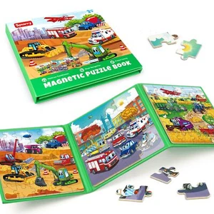 SYNARRY Vehicle Theme Magnetic Puzzles for Toddlers 3-5 36 Pieces Travel Puzz... - Picture 1 of 7