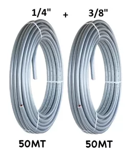 TUBO RAME SMISOL CLIM PLATINUM 50+50 m 1/4+3/8 Ø 1 CLIMATIZZATORE CONDIZIONATORE - Foto 1 di 4