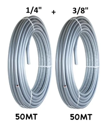 TUBO RAME SMISOL CLIM PLATINUM 50+50 m 1/4+3/8 Ø 1 CLIMATIZZATORE CONDIZIONATORE - Immagine 1 di 4