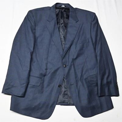 Botany 500 44R Blue 100% Wool Mens Blazer Suit Jacket Sport Coat - Image 1 of 4