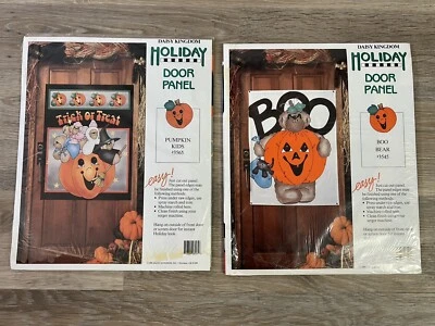 LOTE de Colección Daisy Kingdom Halloween Calabaza Boo Oso Puerta Panel Tela Corte Coser Años 90 Foto 1 de 4