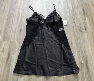 In Bloom by Jonquil Slip Nightgown Lace Sides Sexy Lingerie Chemise Dress Size L - Picture 1 of 14