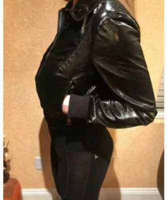 Elegante!!!***Nuevo con etiquetas Chaqueta de Moto Bebe Texturizada, Camisa de Bombardero M Mediana Negra Foto 1 de 4