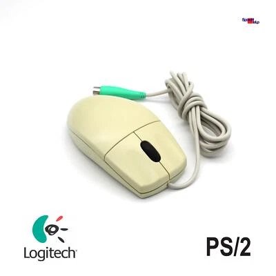 Logitech M-SAW90A Mouse PS/2 Old PC 286 386 Port Retro Vintage 851954 MS-DOS - Image 1 of 3