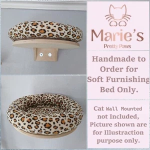 CHEETAH BEIGE, Pet Cat Bed Replacement for Natural Paradise WALL-MOUNTED DAHLIA - Picture 1 of 13